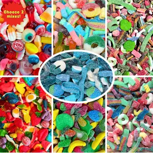 Variety Lovers Bundle- Choose 2 Mixes! - 2 Bag Bundle! - Sour, Sweet and Fun Flavors - Delicious Chewy Snack - Variety Gummy Mix! Fruity