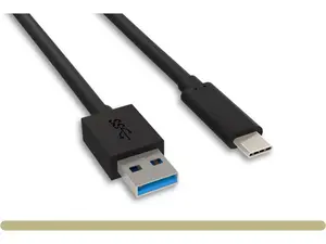 Nippon Labs 6 inch. USB Type C 3.2 Gen 2 Male to Type A Male Cable,10G, 3A, BLACK USB Type-C to A Cable