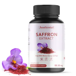 Saffron Extract Capsules for Men & Women | 88.50mg Saffron Supplement for Mood & Energy, 120 Capsules - Natural, Edible, Healthcare, Dietary, Fitness Vitamins