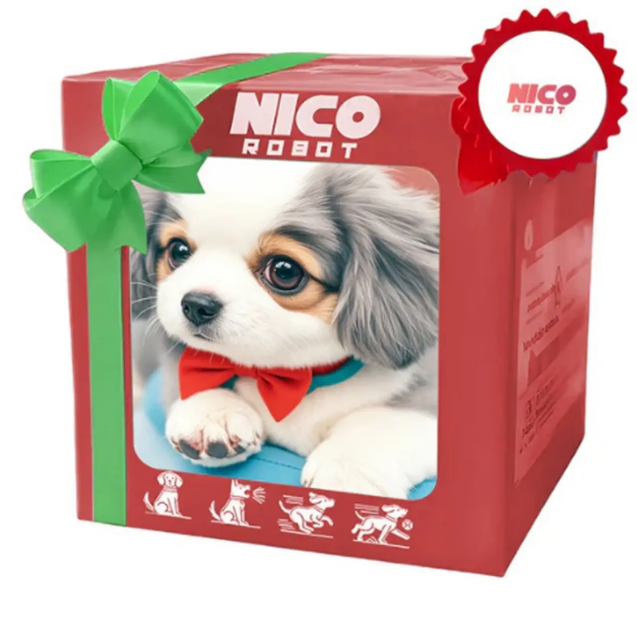 New Realistic Robotic Dog Plush Toy – Interactive Puppy That Walks, Barks & Wags Tail, Adorable Smart Pet Toy for Kids & All Ages, Perfect Christmas Gift for Dog Lovers and Family Fun