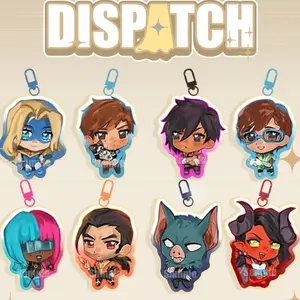 Dispatch Keychain, Dispatch Game Fanmerch Keychains, Robert Robertson, Blonde Blazer Dispatch Keyring Cute Accessory, Fun Charm For Backpack Or Purse | High Quality and Customer Favorite Items