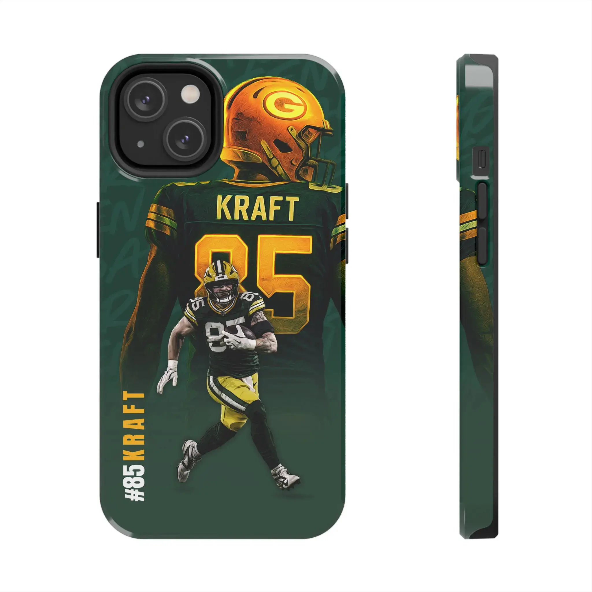 Tucker Kraft Green Bay Football Phone Case Green Bay Phone Case Football iPhone case Suitable for iPhone 17-11 Pro Max/Plus and  Samsung Galaxy S23-25