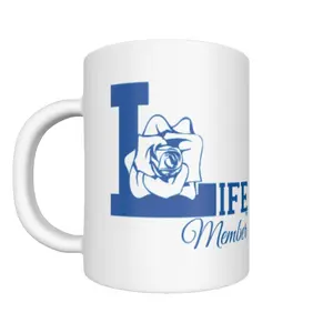 Zeta Phi Beta Life Member White Mug