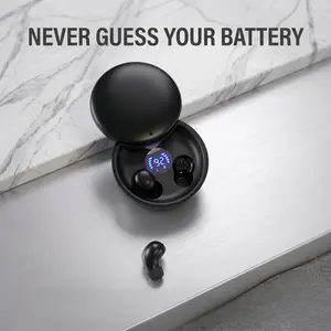 Fluffdrip SK26 Mini Wireless Earbuds with Smart LED Display & Unique Rotating Case | Aesthetic Bluetooth Headphones