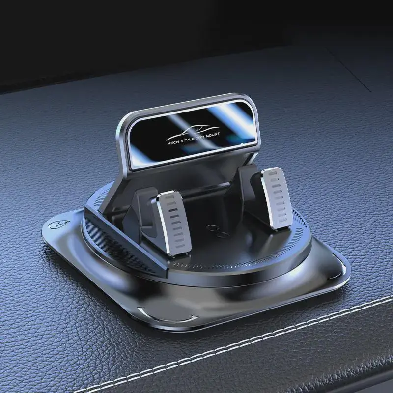 Car phone holder 360 degree rotation, suitablefor car navigation in-car dashboard, horizontaland vertical screen adjustment angle, suctioncup fixed non-slip mobile phone holder suitablefor iPhone and Android