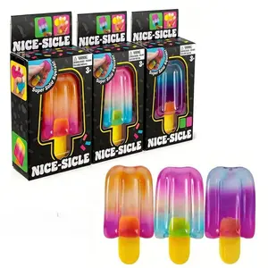Nice-Sicle Sensory Squeeze Toy Super Solid Squish Stress Relief for Kids Adults Summer Easter Gift Summer Sensory Stress Relief