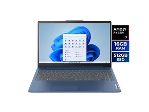Lenovo Ideapad Slim 3 15.6" Laptop AMD Ryzen 7 7730U 16GB RAM 512GB SSD Windows 11 Home (82XM0035US)