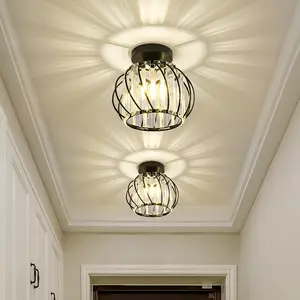 Creative Modern Crystal Ceiling Light for Hallway Balcony Entrance, Linkable Design, Energy Efficiency Rating A, Model Xinghao Hd8, Ceiling Light Fixture