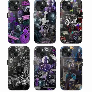 Ghost Band Skeletour iPhone Tough Case – 2025 World Tour Rock Aesthetic, Durable Protection for iPhone 11-17, Theatrical Gift for Metal Fans