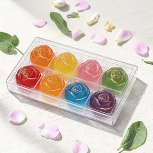 Japanese Crystal Candy - Rose Treat Box - Mixed Fruit Collection - Kohakutou