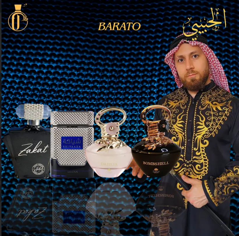 El Habibi Barato Bundle | Khadlaj Shiyaaka Blue + Zakat Z 6 + Zakat Bombshell + Zakat Dahlia | Unisex Fragrance | 100 ML - 3.4 OZ | Eau De Parfum |