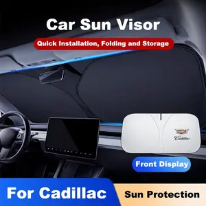 Cadillac Ats Bls Ct4 Ct5 Ct6 Cts Ext Sls Sts Xt4 Xt5 Xt6 Xts Reflective Sunshade, Protects Car Interior, Universal Fit Design