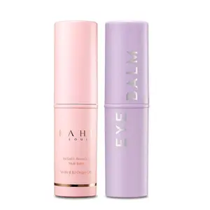 KAHI Multi Balm Daily Moisturizer for Face - Under Eye Balm Dark Circle Defense - All-in-One Hydrating Lip Neck Cream Make Up Base (0.32 oz)