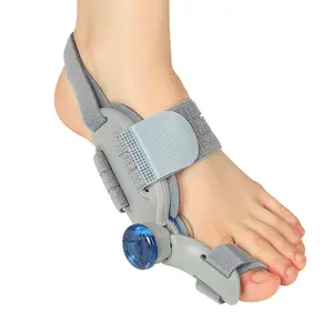 180° Rotatable Bunion Corrector, Soft Skin-Friendly Silicone Toe Straightener, Anti-Slip Hallux Valgus Fix Brace with Adjustable Knob for Day & Night Foot Correction