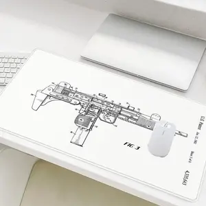 Gaming Mouse Pad, Non Slip Mousepad, Office Desk Accessories, Non-slip Rubber Base Stitched Edge Desk Pad for Desk Laptop Desktop, Gift for Friends Family