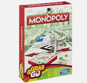 Hasbro Monopoly Grab and Go Travel Size Family Board Game