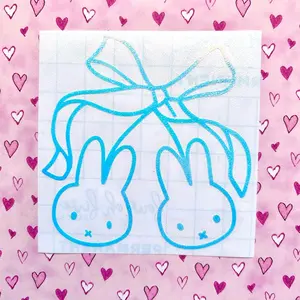 Bunny Bow Cherrys Waterproof Decal Sticker Bunny Bow Cherrys Waterproof Decal Sticker