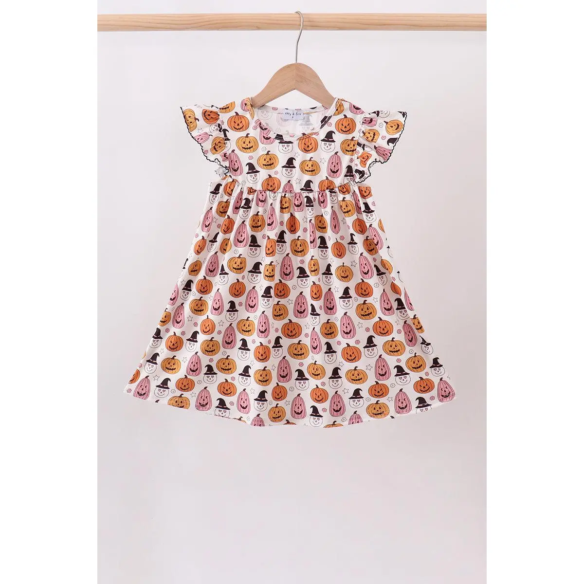 Pumpkin ruffle dress