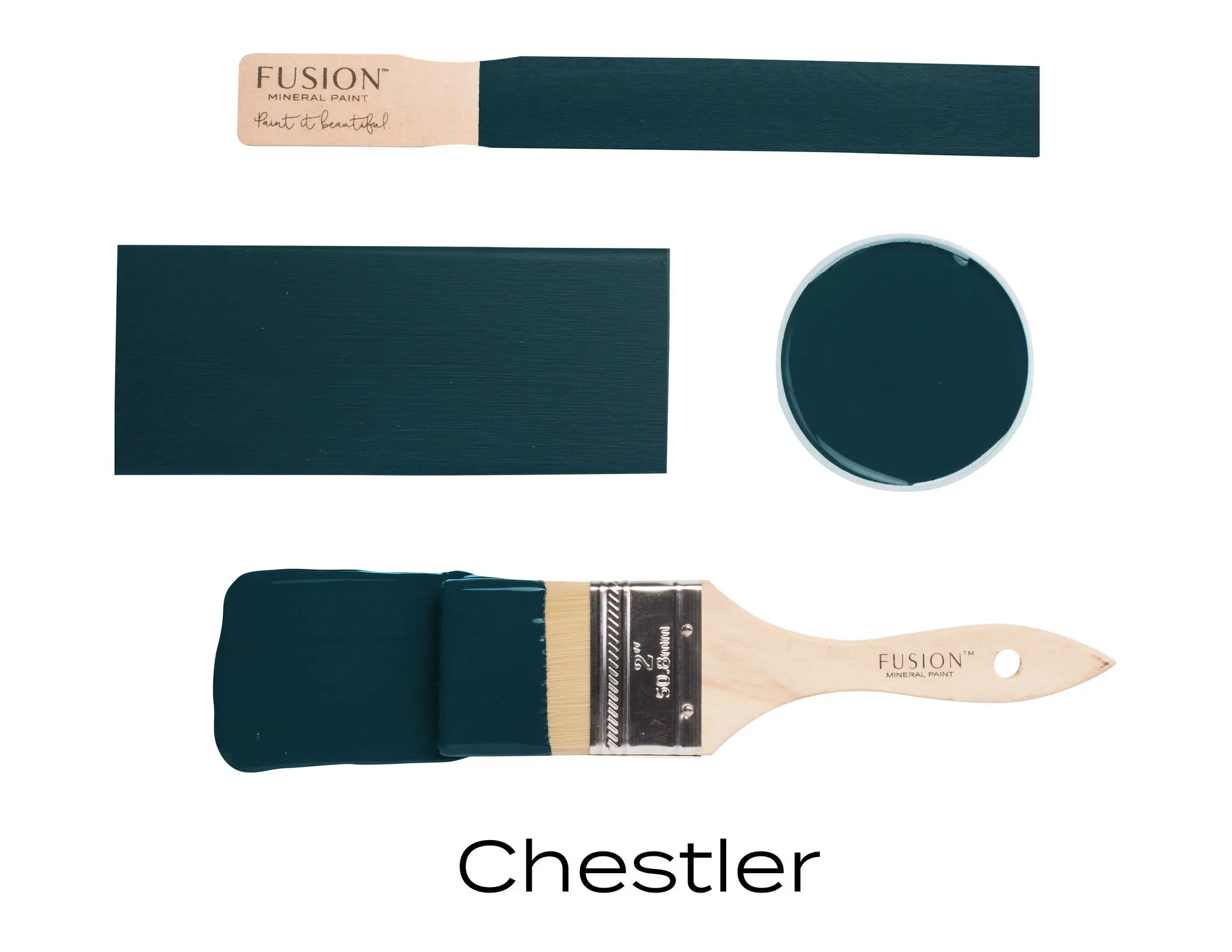 Fusion Mineral Paint + Color: Chestler + Acrylic Resin Paint + Built in Top Coat