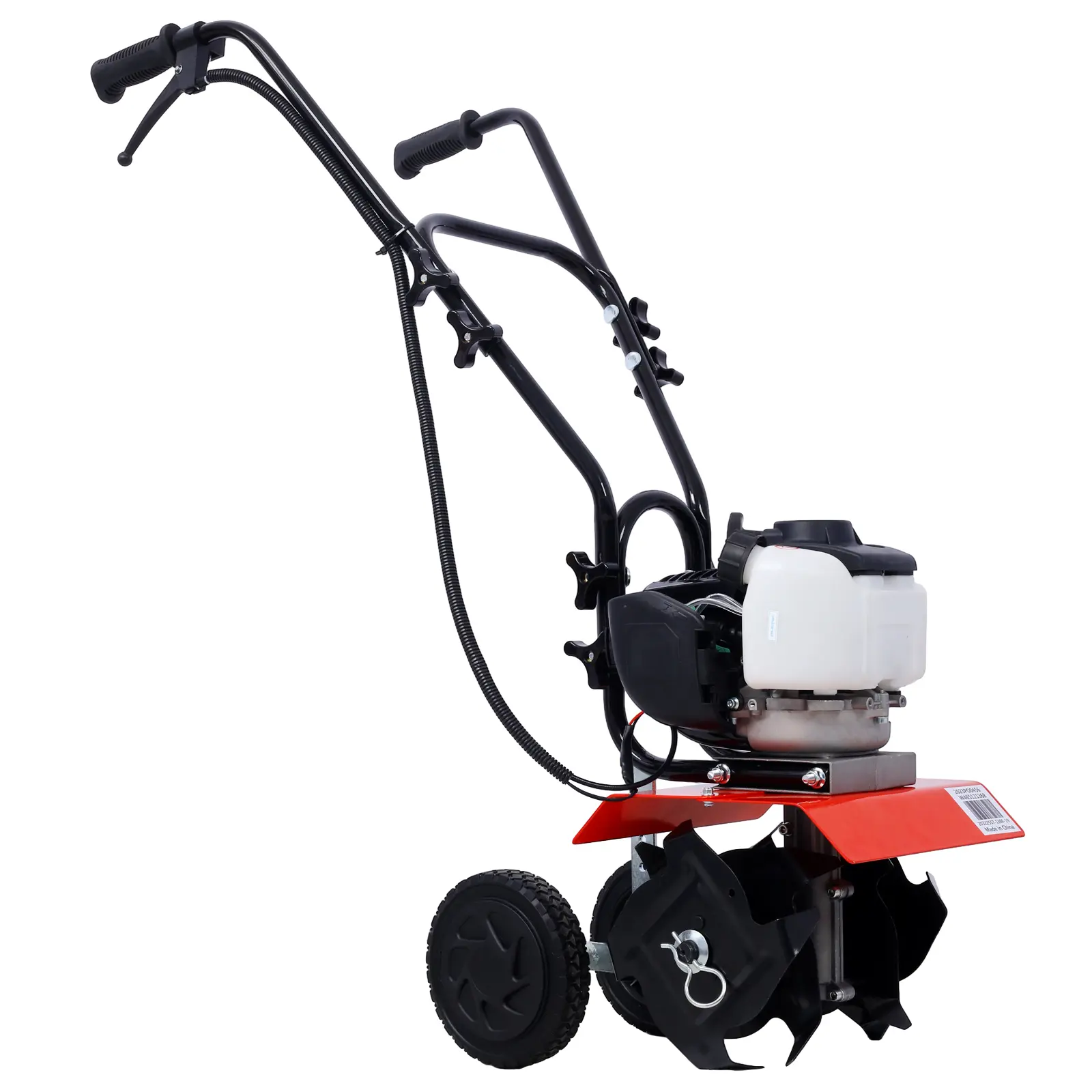 Hdmw Mini Tiller Cultivator - 37.7cc Motor 140f Gas 4-Stroke Viper Quiet Engine, 1.3 hp Gear Drive Transmission, Ergonomic Stand-Up Starting, 0.65l Capacity, Powerful Performance with Clean Emissions, Long-Lasting Reliability, Enhanced Convenience