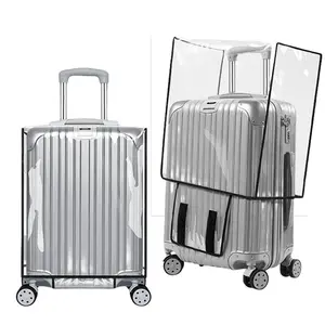 Clear Luggage Cover, 1 Count Waterproof Dustproof Luggage Cover, Transparent Luggage Protector, Dustproof Travel Luggage Cover for Various Suitcase Size, Versatile Travel Accessories