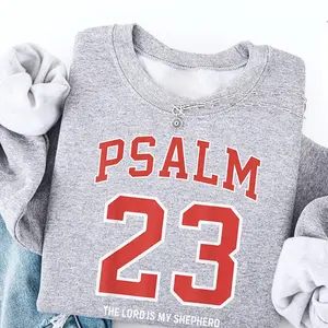 Psalm 23 Sweatshirt, The Lord Is My Shepherd Crewneck, Bible Verse Faith Sweater, Christian Gift for Women, Inspirational Church Apparel