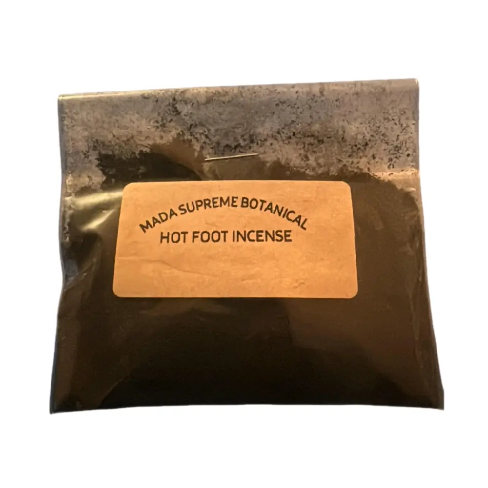 Hot Foot Powder is a powerful Hoodoo tool used to drive away enemies, break spiritual ties, and banish unwanted energy., Handcrafted, Energy Banisher
