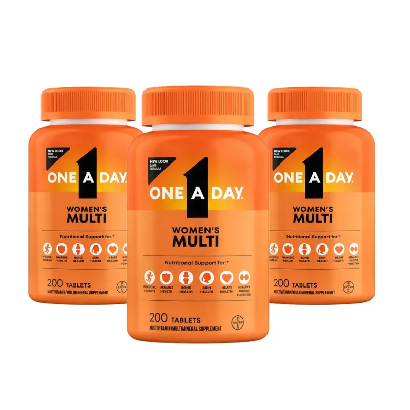 One A Day Women's Multivitamin Daily Health Support 200ct - 3 Pack