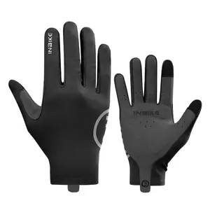 INBIKE Full Finger Cycling Gloves for Men, MTB Road Bike Touchscreen Gloves with 3MM Gel Padding, Breathable Lightweight Bicycle Gloves UPF50+