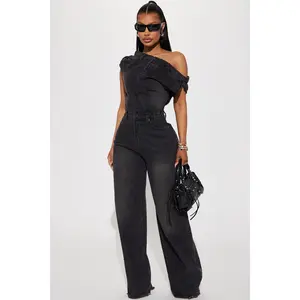 Dakota Denim Jumpsuit - Black