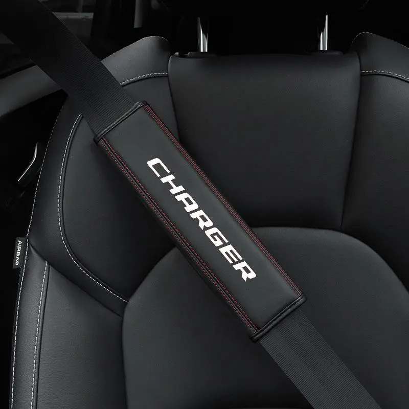 Car Seat Belt Cover, Car Seat Belt Shoulder Protector, Universal Car Interior Accessories for Dodge Charger Logo, Car Interior Accessories, Car Accessory, Auto Accessories Interior