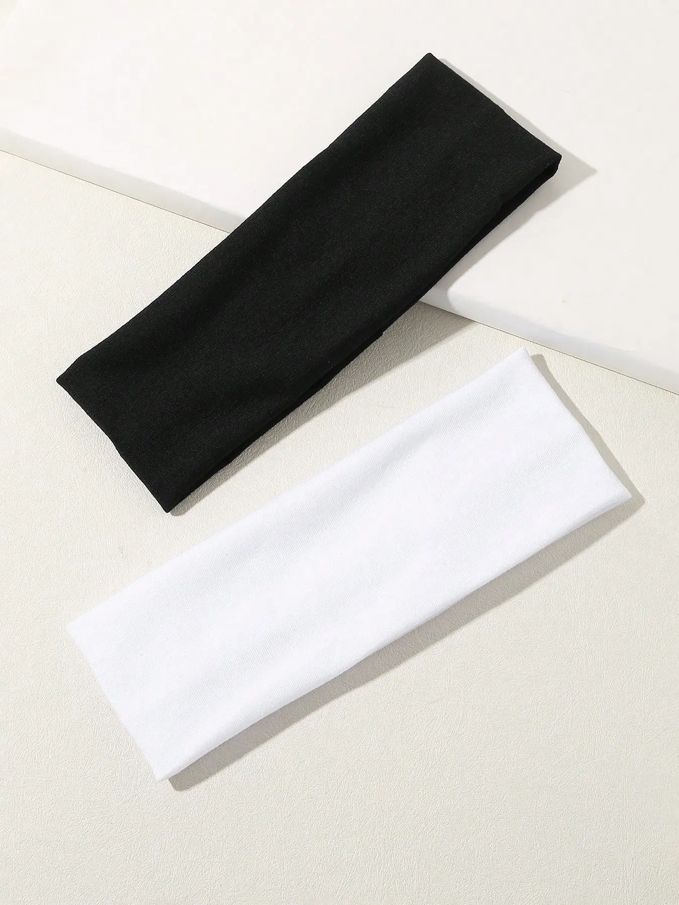 2pcs Wide Sports Headbands, Sweat-Wicking Running Headband for Men & Women, Fitness Gym Yoga Badminton Accessories, Sweat Absorbing Headband, Workout Headband, Training Headband