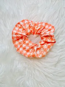 Heart Houndstooth Scrunchie