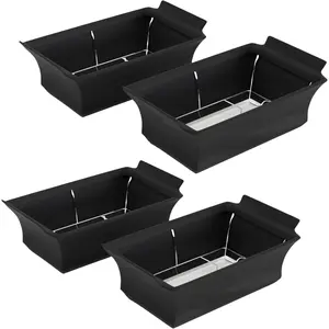 4 Pack -  Chafer Wind Guard, Chafing Dish Wind Guard, Handle Covered Chafing Dish Shiel, Decorative Cover over Chafer Dish (black)