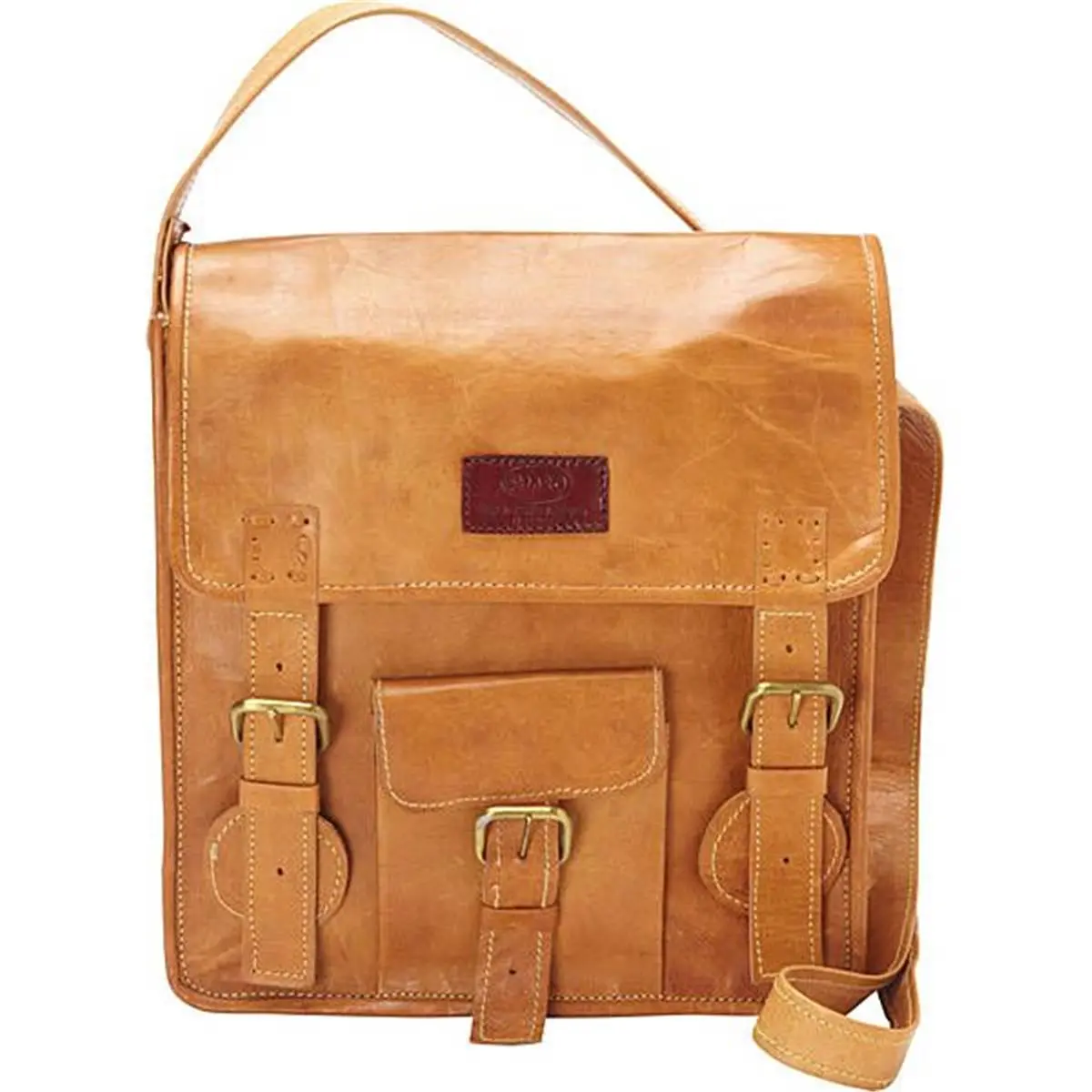 212 MAIN Women's Small Crossbody Messenger Bag - Rich Leather, Flap Front, Adjustable Buckle Closures, Snap Fastener, Messenger Style for Ladies, Leather Crossbody Bag, Crossbody Purse