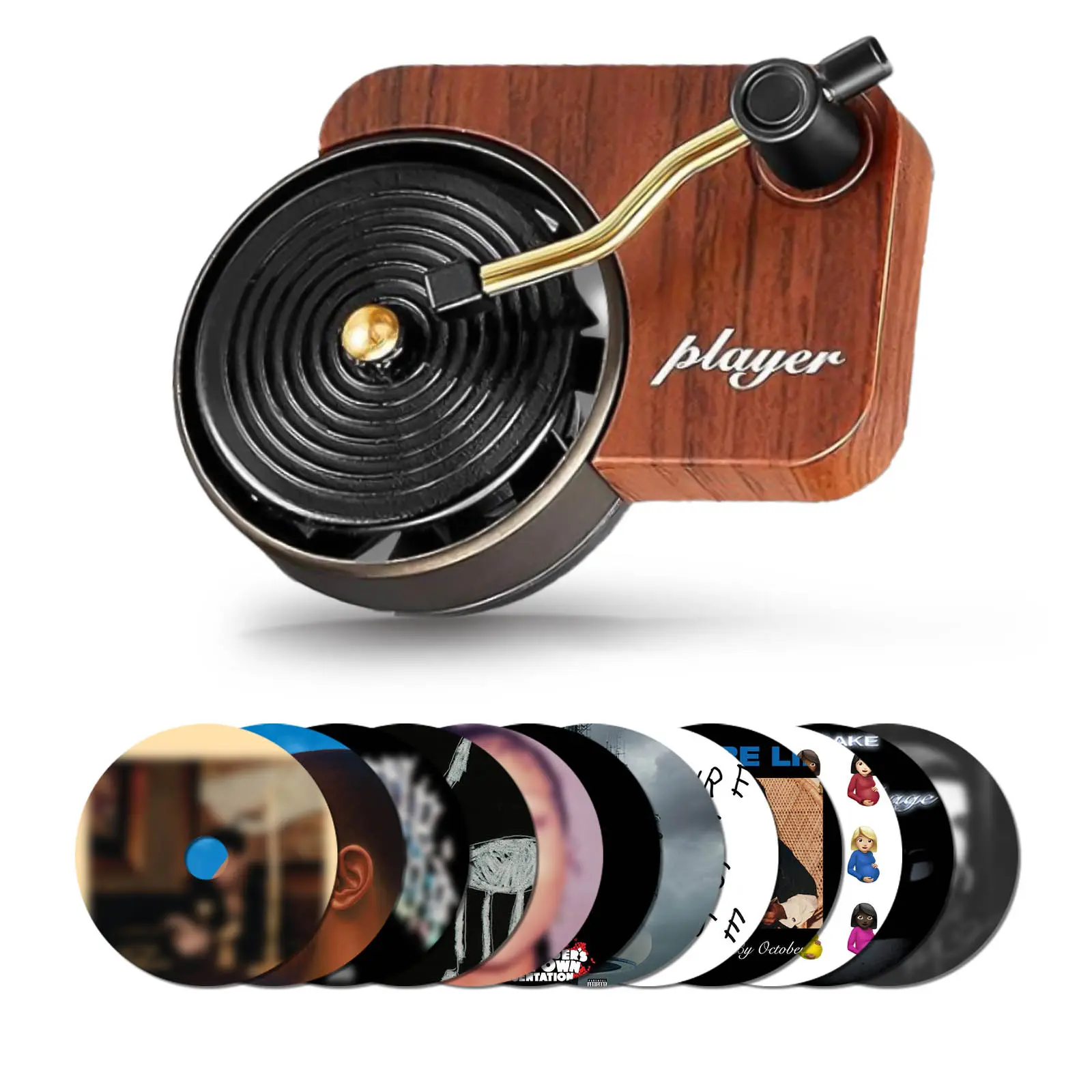 Dk Retro Record Player Car Air Freshener - Pop Singer Car Decoration - Cute Car Decoration Vehicle Automotive car decorations Car Fragrance,back to school,back to school haul