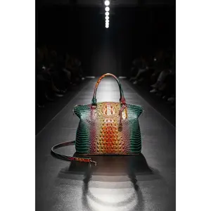 Gradient PU Leather Handbag