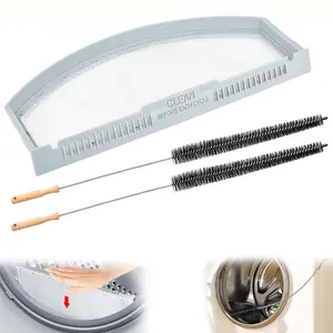 3-Piece Dryer Lint Filter Kit Compatible with Ge Dryers,Dryer Lint Screen Filter Replacement for GE Dryer, Stainless Steel Metal Screen with Cleaner Kit Brush