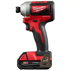 Milwaukee M18 18-V Lithium-Ion Compact Brushless Cordless 1/4 in. Impact Driver Kit