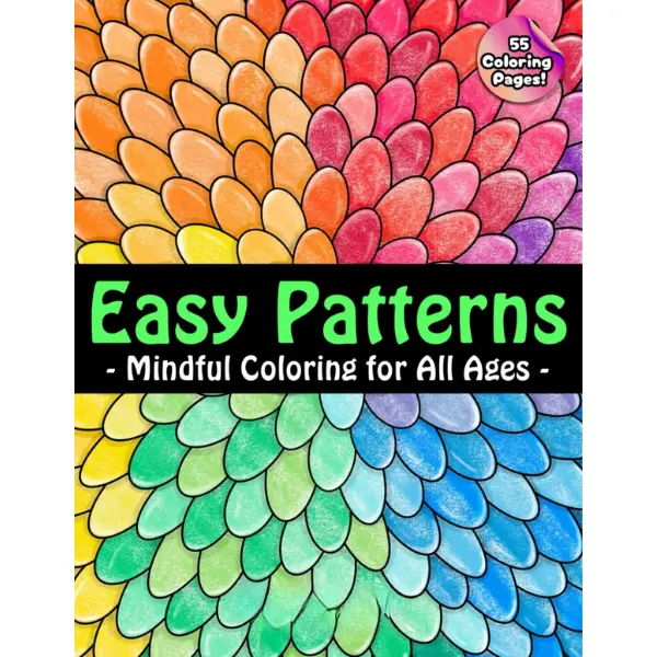 Halloween Fall Gift  Easy Patterns: Calming and Unique Coloring Book for Adults and Kids of All Ages for Relaxation, Mindfulness, and Creativity