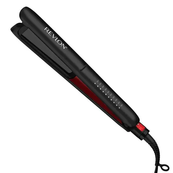1-Inch Coconut Oil Infused Hair Straightener Flat Iron - Enhances Shine, Smooths Hair, Reduces Frizz for Sleek Results