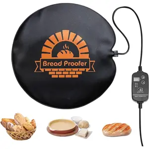 Bread Proofer Warming Mat - Sourdough Warming Mat Sourdough Dough Proofer for Fermenting with Thermostat Control Adjustable Temperature 59°F - 140°F (Round)