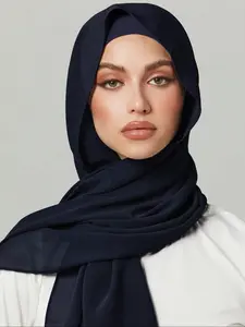 Women's Hijab Scarf Set with Tie Hat, Elegant Chiffon Shawl, All-Seasons Accessory, Turban Hijab, Perfect for Abaya & Ramadan, Modesty
