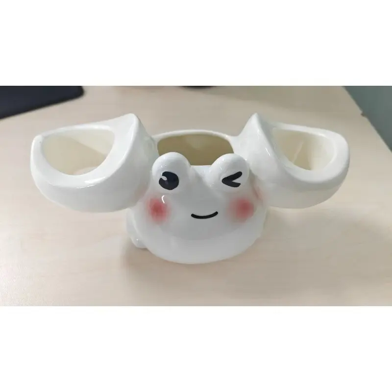 Cartoon Crab Ceramic Toothbrush Holder, Stable No Installation, Electric Toothbrush Soap Dispenser, Creative Christmas Gift, Bathroom Accessory