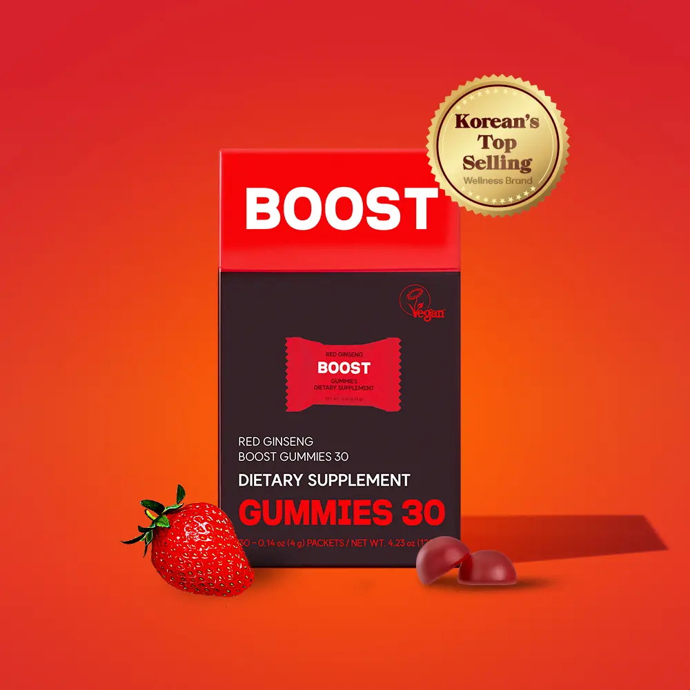 dr.blet Red Ginseng Gummies, Strawberry Flavor, Daily Energy, Immunity & Focus Support, Vitality & Alertness, Natural Wellness Support, Caffeine-Free, Easy Chew, Non-GMO, Gluten-Free, Vegan