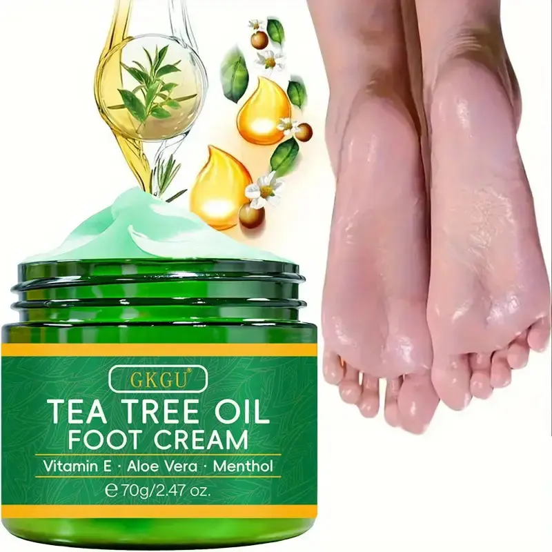 Peppermint & Cocoa Butter Foot Cream, Foot Cream For Dry Feet, Foot Moisturizer, Moisturizing Balm for Cracked Feet, Heels - Intense Hydration, Natural Ingredients - Alcohol-Free, Paraben-Free, Non-Greasy Fast-Absorbing - Winter Skincare, Vitamin E