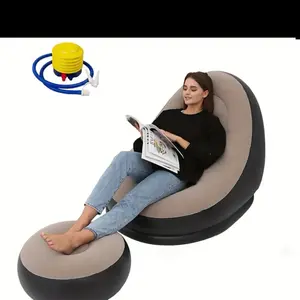 Inflatable Leisure Sofa Chairs & Footstools - Portable & Versatile Lounge Seating, Ideal for Relaxation and Comfort