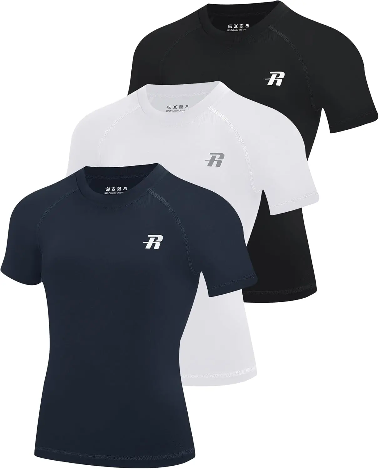 Boys Compression Shirt Short Sleeve Youth Basketball Undershirt Kids Quick Dry Athletic Base Layer T-ShirtGift.