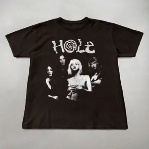 Hole Band T-shirt, Unisex Cotton