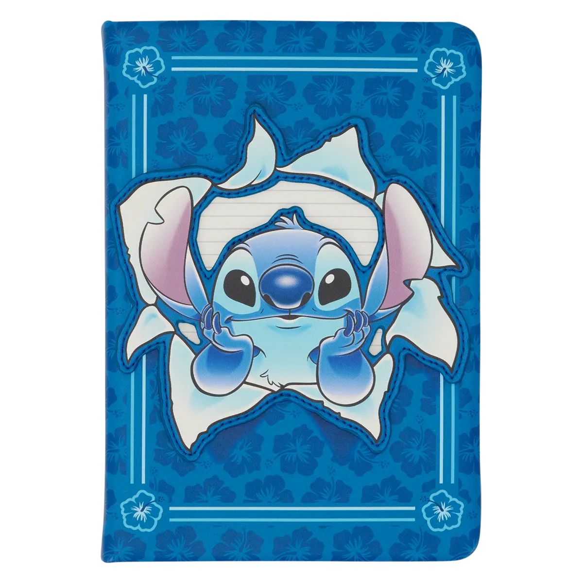 Licensed Lilo & Stitch Cute Notebook Journal, Refillable Office Stationery with Lined Pages, Polyurethane Cover, Licensed Item